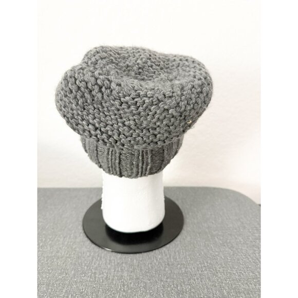 Hat Attack Grey Knit Slouch Beanie O/S - Picture 4 of 7